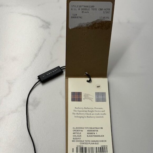 ๐๐ Burberry Nova Check Canvas + Leather Tote/Shoulder Bag + Dust Bag EUC! - Picture 14 of 15